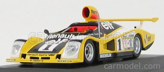 Miniature Alpine A443 N°1 – 24H Du Mans 1978 – Minichamps 1/43 – Occasion Vitrine