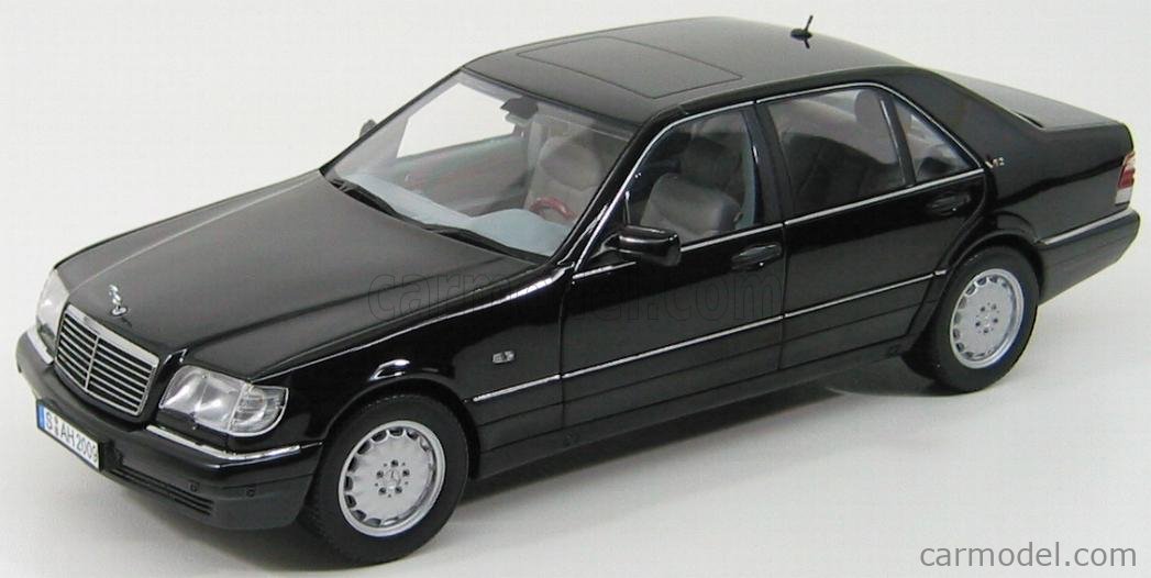 NOREV 183560 Scale 1/18 | MERCEDES BENZ S-CLASS S600 (W140) 1997 BLACK