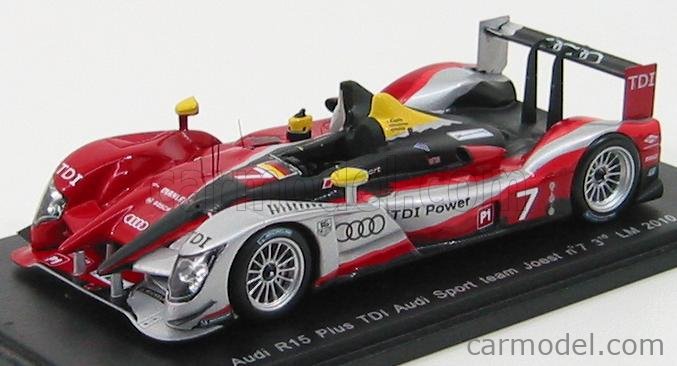 IXO-MODELS LM2010 Echelle 1/43 AUDI R15 TDI PLUS 5.5L TURBO V10 DIESEL TEAM AUDI