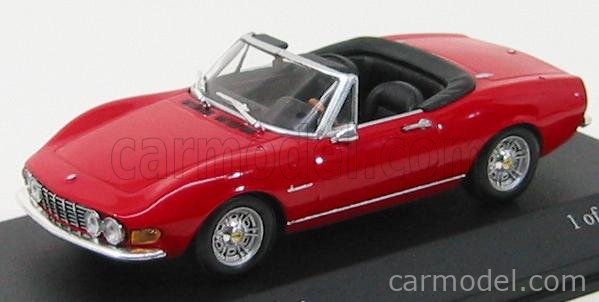Miniature Minichamps 1/43 Fiat Dino Spider 1972, Rouge, Neuve En Boîte