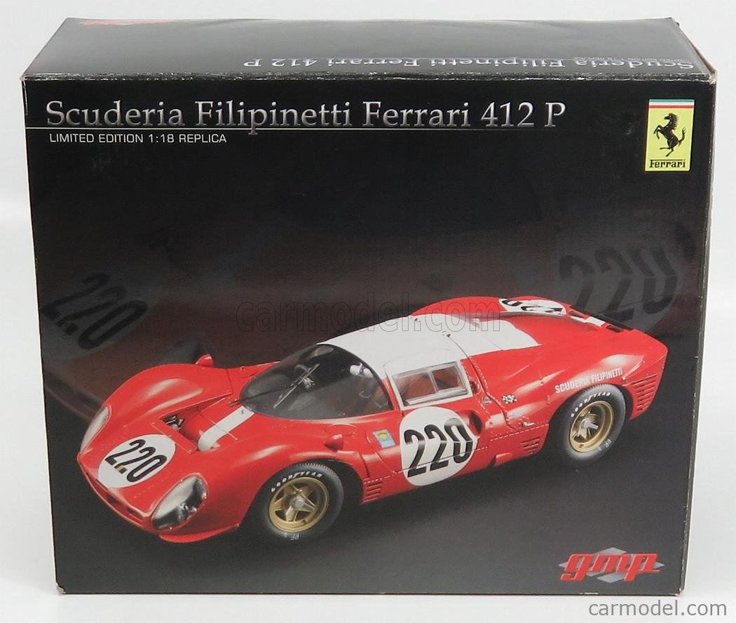 GMP G1804117 Escala 1 18 FERRARI 412P SCUDERIA FILIPINETTI N 220 
