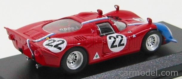 BEST-MODEL 9419 Scale 1/43 | ALFA ROMEO 33.2 N 22 PARIGI 1968 PILETTE ...