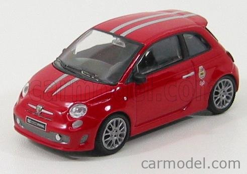 FIAT 500 ABARTH  1:43 SCALE DIE CAST MODEL CAR RED RARE MODEL TRIBUTO FERRARI 