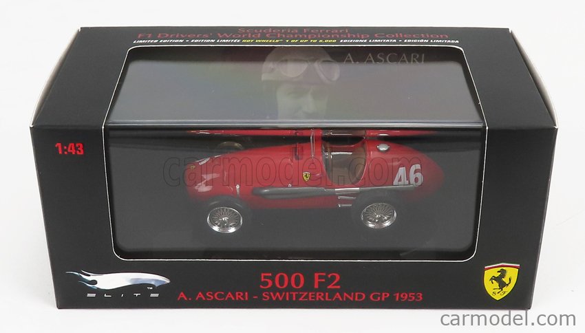 FERRARI - F1 500 F2 N 46 WORLD CHAMPION SWISS GP 1953 A.ASCARI