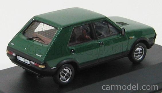 Miniature Fiat Ritmo 75 1/43 - Jaune 1979 - Berline Citadine - Neuve En Boîte