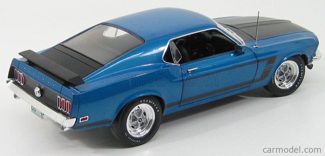 HIGHWAY61 50729 Scale 1/18 | FORD USA MUSTANG BOSS 1969 BLUE MET BLACK