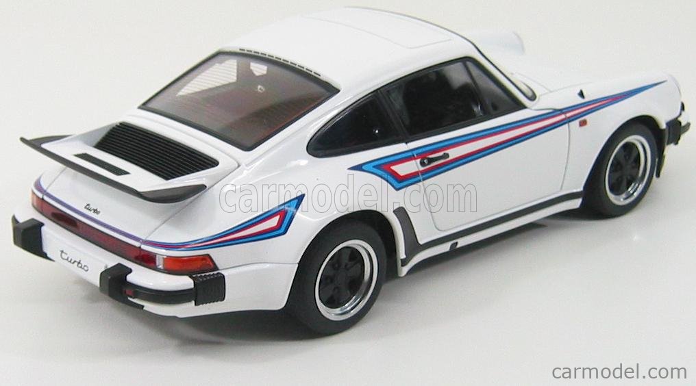 AUTOart 1:18 スケール PORSCHE 911 3.0 TURBO 1976 Porsche 911 (930) 3.0 Turbo - Martini White 1:18 Scale
