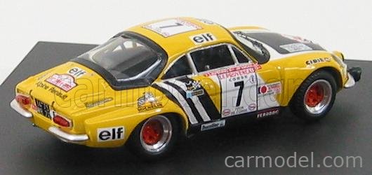 TROFEU TR0827 Escala 1/43 | RENAULT ALPINE A110 N 7 2nd RALLY TOUR 