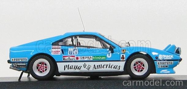 Miniature BEST MODEL Ferrari 308 GTB Rallye - Corte Inglés 1985, échelle 1/43?