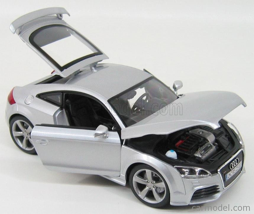 BURAGO 12080S Scale 1/18 | AUDI TT RS COUPE 2-DOOR 2009 SILVER