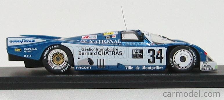 SPARK 1/43 PORSCHE 962C Le Mans 1989 #34 Almeras / Lanetta Resin Model