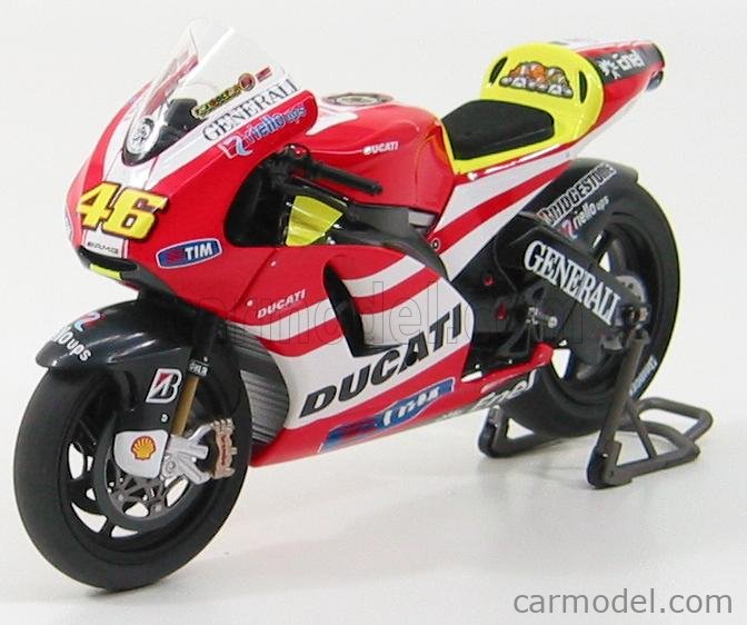 Minichamps 1/12 – Ducati GP11 Rossi – Showbike, Multicolore, Métal