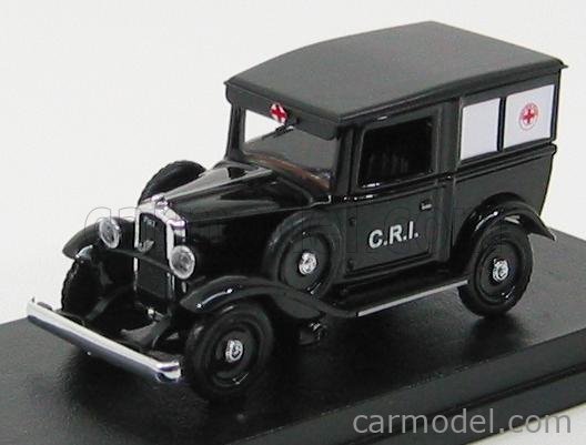 Fiat Balilla Ambulance 1935 Croix-Rouge – Miniature Rio 1/43 Sous Plexi