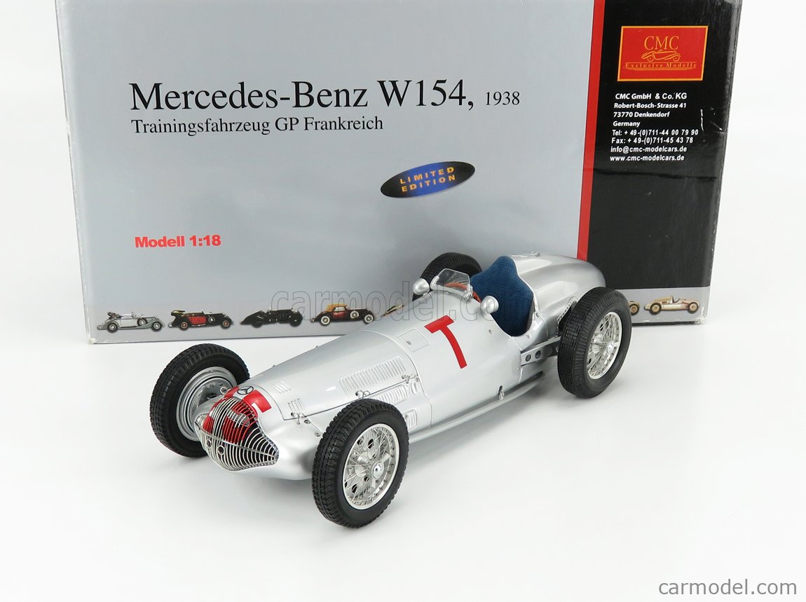 CMC M099 Scale 1/18 | MERCEDES BENZ F1 W154 TRAINING CAR N 25 GP