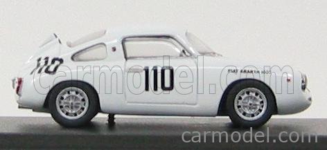Abarth Fiat 1000 Bialbero GT 1961 - Spark 1/43 - Miniature Neuve Rouge