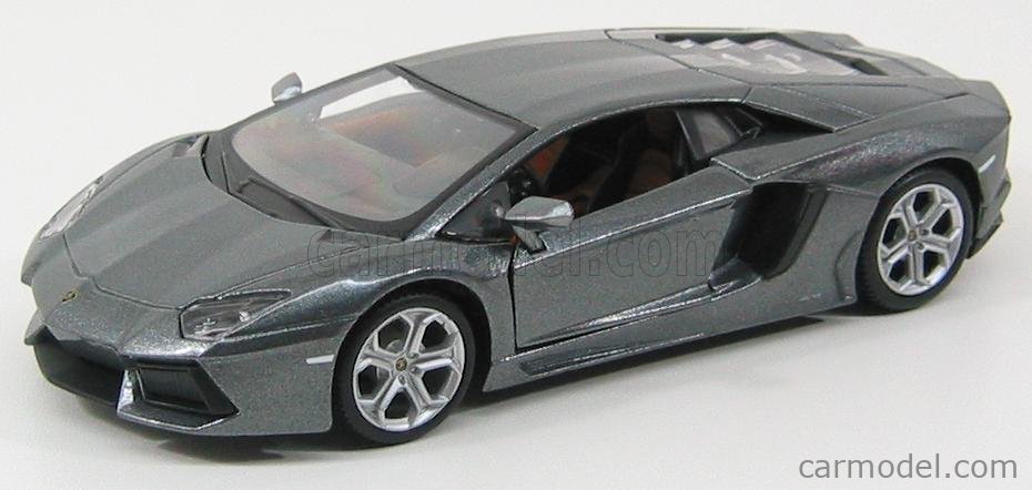 MAISTO 31210-GR Scale 1/24 | LAMBORGHINI AVENTADOR LP700-4 2011 GRIGIO ...