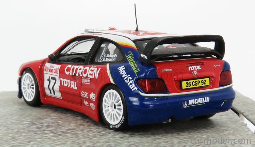 CITROEN XSARA WRC n° 17 / 18 / 19 RALLYE DE MONTE CARLO 2003 DECAL 1/43e