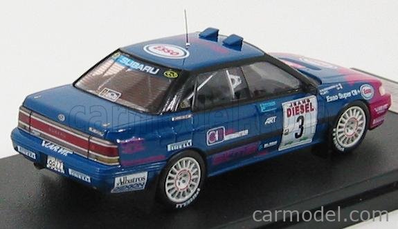 Miniature Subaru Legacy 1/43 HPI Gr.A Bleu