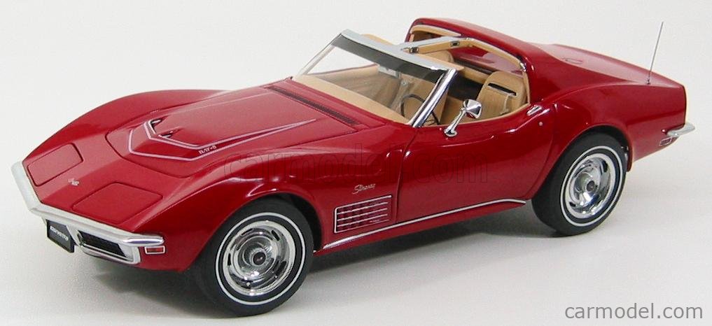 AUTOART 71172 Scale 1/18 | CHEVROLET CORVETTE SPIDER 1970 RED