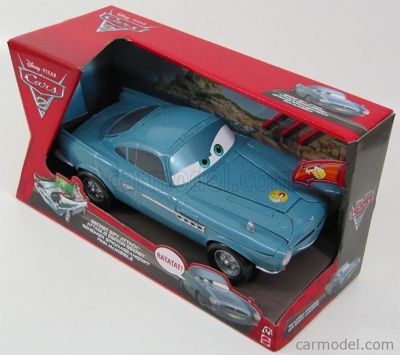 Boer Vader Weggooien MATTEL V9150 Scale 1/18 | CARS 2 FINN McMISSILE - ATTACO SPIA WITH SOUND  EFFECTS LIGHT BLUE MET