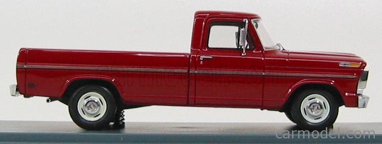 red 1968 1:43 NEO 44845 Ford F100 pick-up 