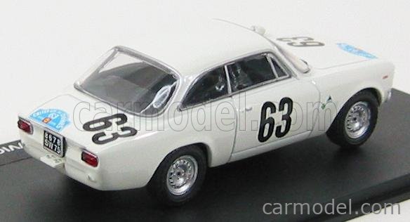 Alfa GTZ - Modèle Alfa GT2 - N°82 - Critérium des Cévennes 1965 Rouge foncé - État : A - Échelle : 1/43 - Modélisme