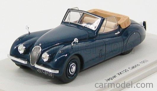 SPARK-MODEL S2112 Scale 1/43 | JAGUAR XK120 CABRIOLET 1953 BLUE