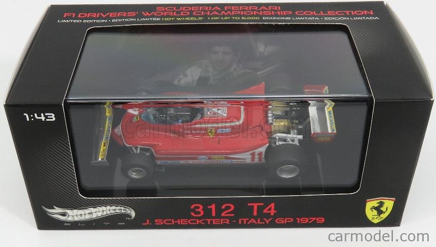 HotWheels Elite 1:43 Jody Scheckter Ferrari 312 T4 formula 1
