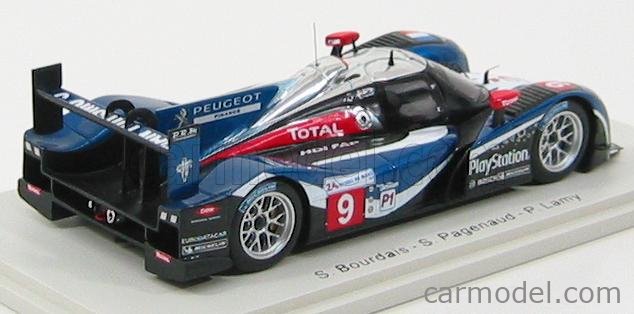 ミニカー 1/43 Spark Peugeot 908 Total LM24 2011 1/43 Spark Peugeot 908 #8 Sport Total 3rd LM 2011 Blue w