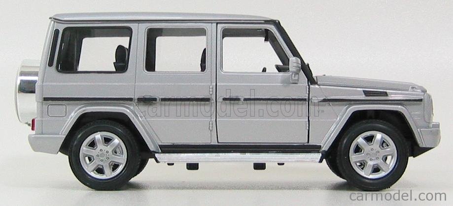 Mercedes Benz G-Class G500 V8 2009 Facelift Silver Welly 1:24 WE24012S
