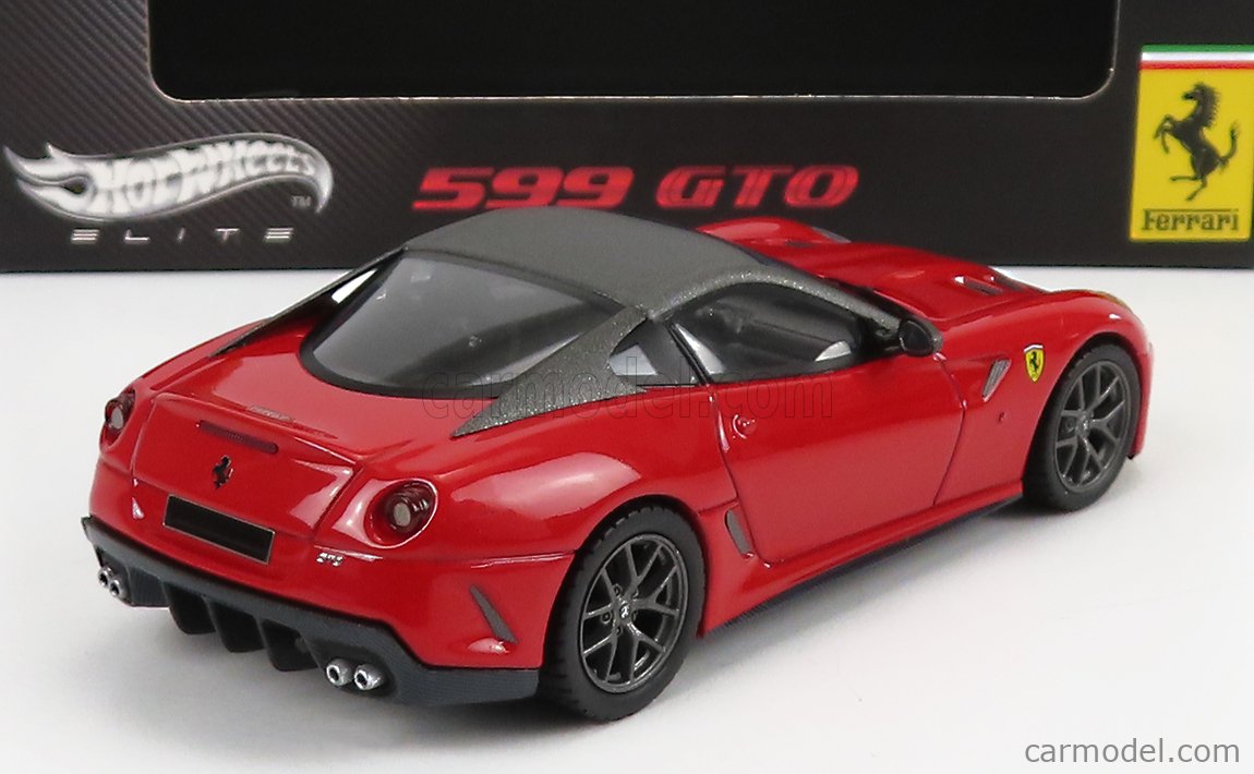 MATTEL HOT WHEELS T6267 Scale 1/43 | FERRARI 599 GTO 2010 RED MATT 