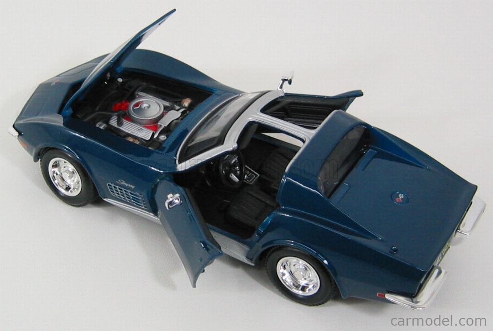 Modèle Diecast Chevrolet Corvette 1970 Bleue 1/24 - Maisto Special Edition - Boîte Non Ouverte