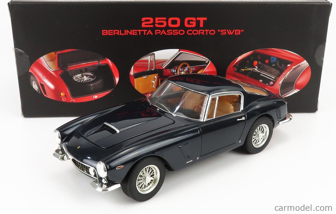 Hot Wheels 1/18 Ferrari 250 GT Berlinetta Lusso Bleue Miniature Collection