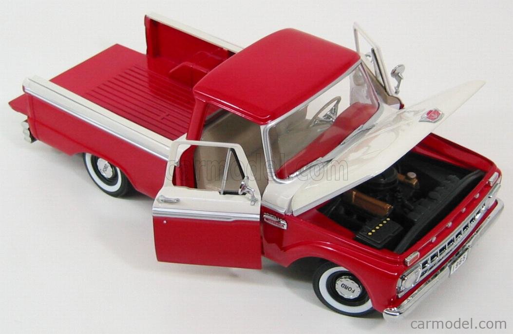 SUN-STAR 01281 Scale 1/18 | FORD USA F-100 CUSTOM CAB PICK-UP 1965 RED ...