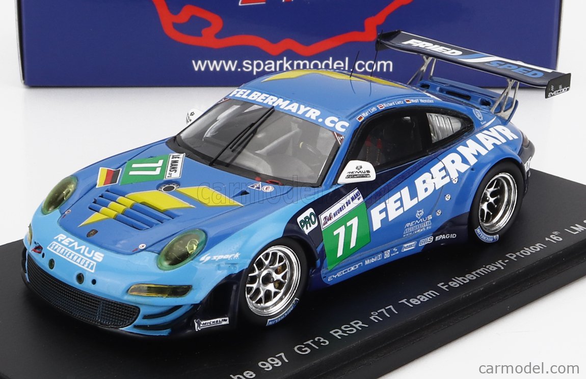 Miniature PORSCHE 997 GT3 RSR Proton Competition #63 24H Le Mans 2011 H.Felbermayr/Jr & Sen/C