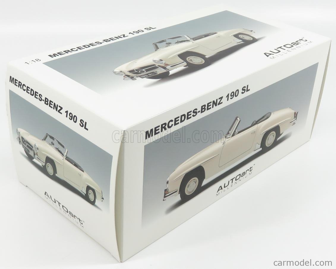 Mercedes-Benz 190 SL 特別版 1:18 AUTOart 1:18 Scale Mercedes-Benz 190SL, Black. ezToys
