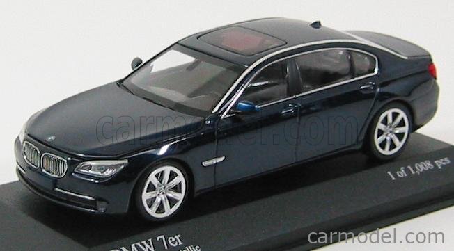 MINICHAMPS 431027001 Scale 1/43 | BMW 7-SERIES (F02) 2008 BLUE MET