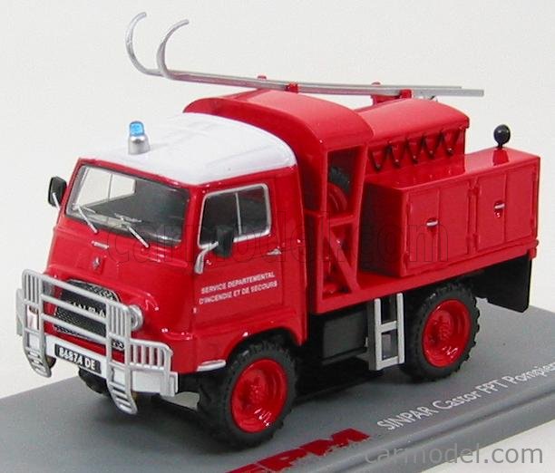 RENAULT Estafette Sinpar Castor Citerne Pompiers ELIGOR 1/43 avec