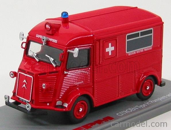 Eligor 1/43 Citroën H Pompiers Rouge - Miniature De Collection Occasion - Réf 1302N