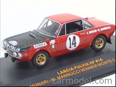 LANCIA - FULVIA 1.6 HF N 14 WINNER RALLY DI MONTECARLO 1972 S.MUNARI -  M.MANNUCCI