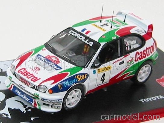 Modellino Toyota Corolla WRC 1:43 Monte-Carlo '99 | Piloti Auriol-Giraudet | Altaya-IXO