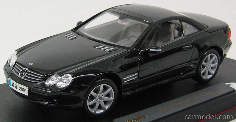 MAISTO 36624 Scale 1/18 | MERCEDES BENZ SL-CLASS (R230) 2003 BLACK MET