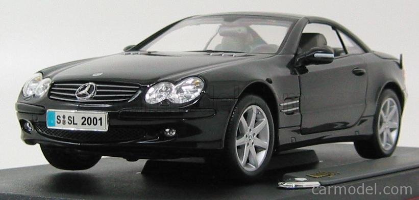 MAISTO 36624 Scale 1/18 | MERCEDES BENZ SL-CLASS (R230) 2003 BLACK MET