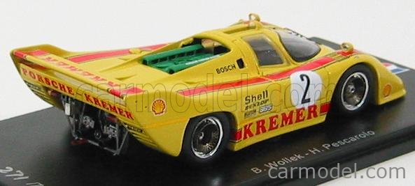 yttriferous 1/43 Spark Kremer ポルシェ 917 #2 B.ウォレク-H.ペスカローロ Brands Hatch 1981  | miniaturetoyshop.com