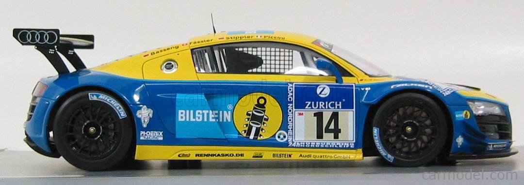 SPARK-MODEL 5021118415 Scale 1/18 | AUDI R8 LMS N 14 BILSTEIN 24h ADAC ...