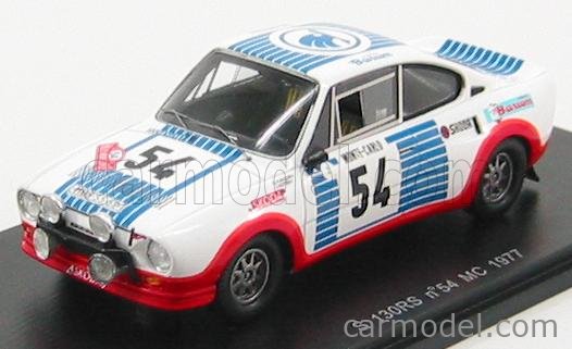 Ixo 1:24 Skoda 130 RS #54 Rallye Monte Carlo 1977 Kvaizar, Kotek 24RAL030B.22 modèle voiture
