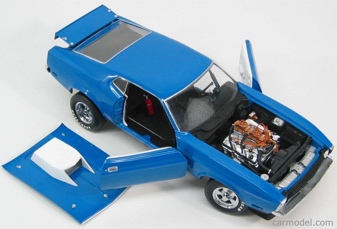 Sunstar SUN3628 Ford Mustang Pro Stock 1971 - Maquette 1/18 Bleue - Collection Neuve Sous Blister
