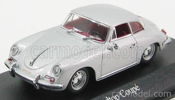 Minichamps 1/43 PORSCHE 356 B Coupe 1961 (シルバー） - ミニカー