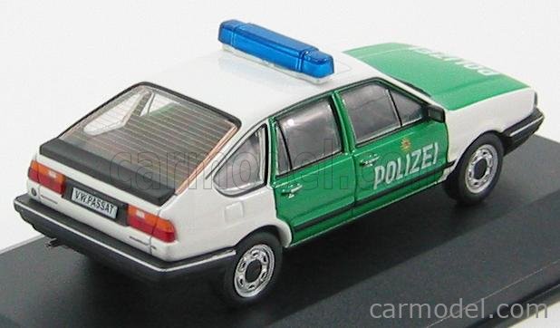 VW VOLKSWAGEN PASSAT 1 GL TYP B2 POLIZEI 1985 1/43 1:43 WHITEBOX MK1 POLICE 