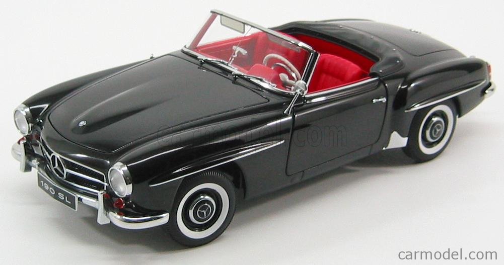 AUTOART 76118 Scale 1/18 | MERCEDES BENZ SL-CLASS 190SL SPIDER 1957 BLACK